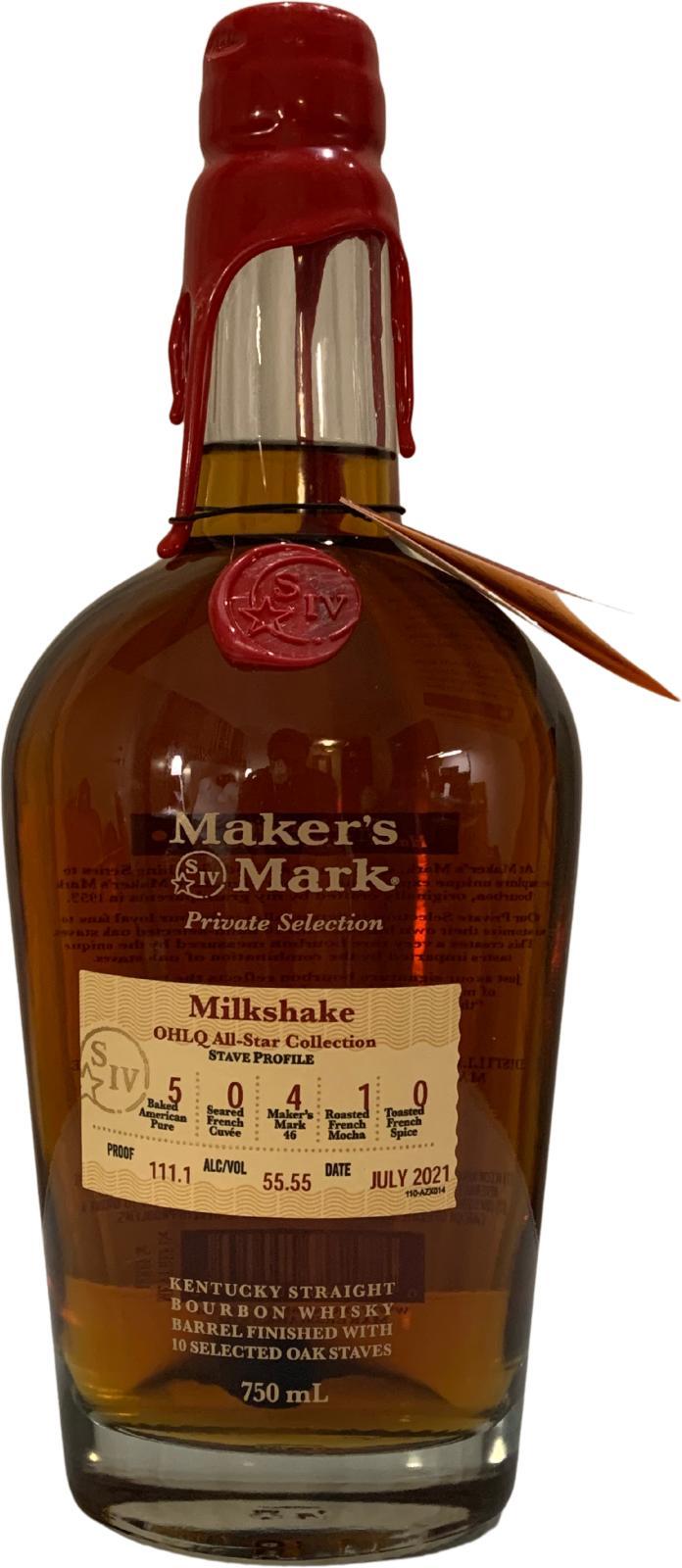 Maker's Mark Private Selection  Milkshake OHLQ All-Star Collection