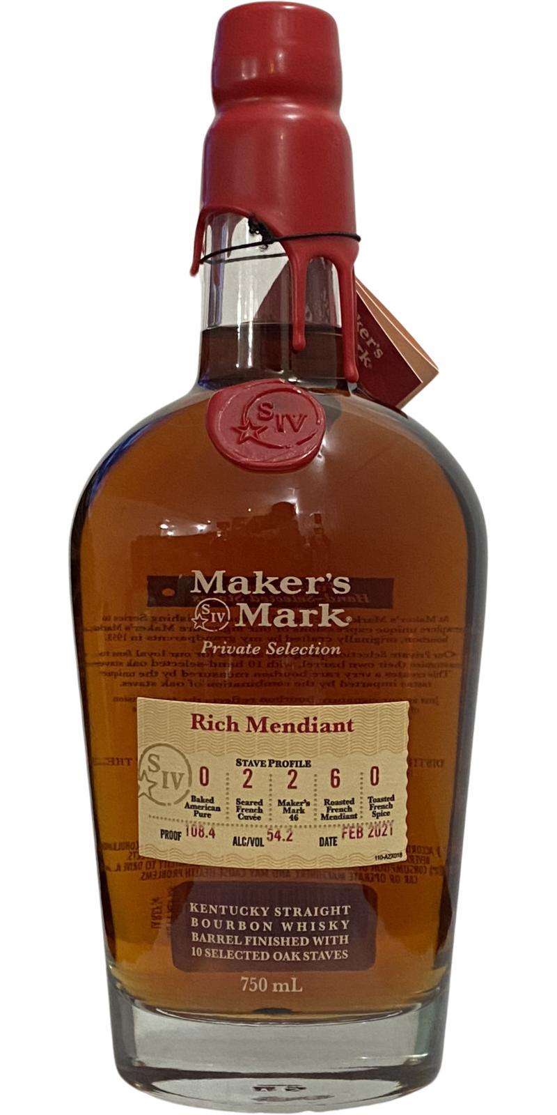 Maker's Mark Private Selection  Rich Mendiant