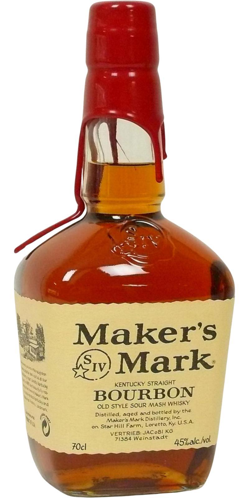 Maker's Mark Red Wax  Kentucky Straight Bourbon Whisky