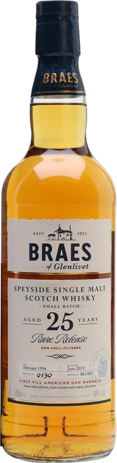 Braes of Glenlivet 25-year-old Secret Speyside Collection