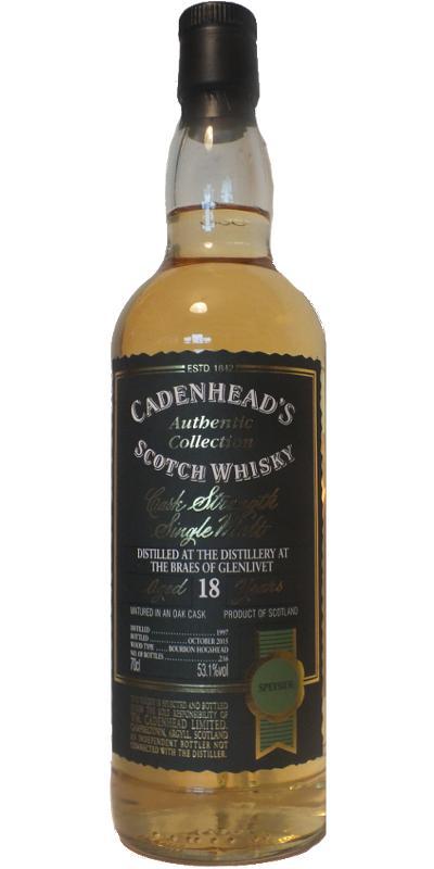 Braes of Glenlivet 1997 CA Authentic Collection