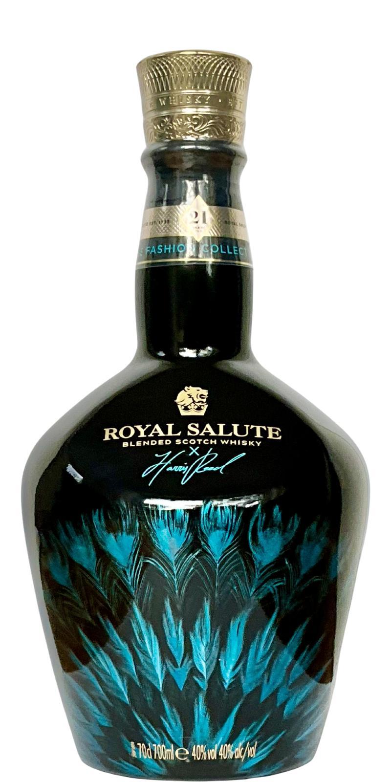 Royal Salute 21-year-old Harris Reed Edition : Blue Flagon