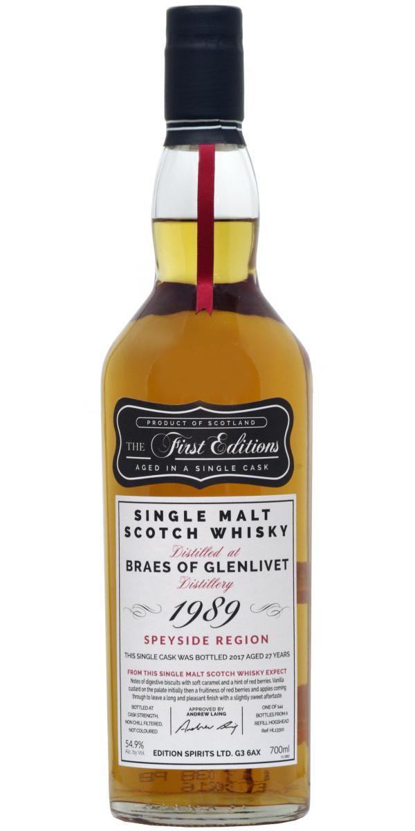 Braes of Glenlivet 1989 ED The First Editions