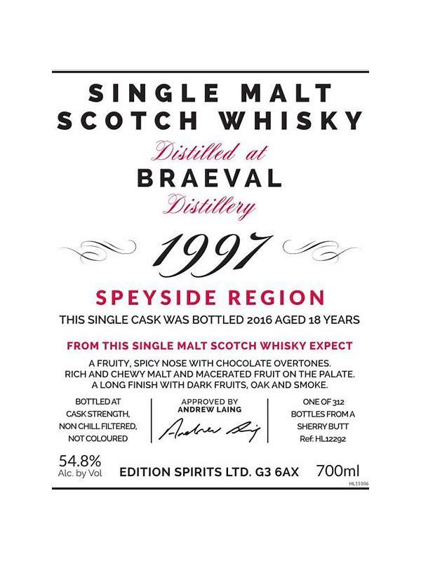 Braeval 1997 ED The First Editions