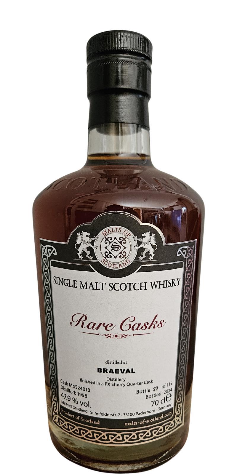 Braeval 1998 MoS Rare Casks