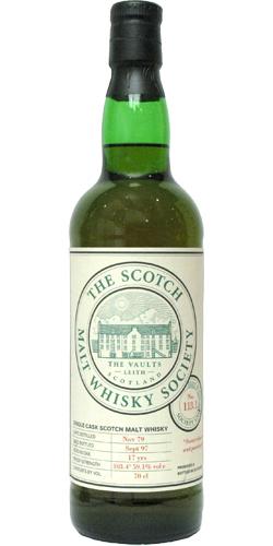 Braeval 1979 SMWS 113.1 Sweet tobacco and pandrops