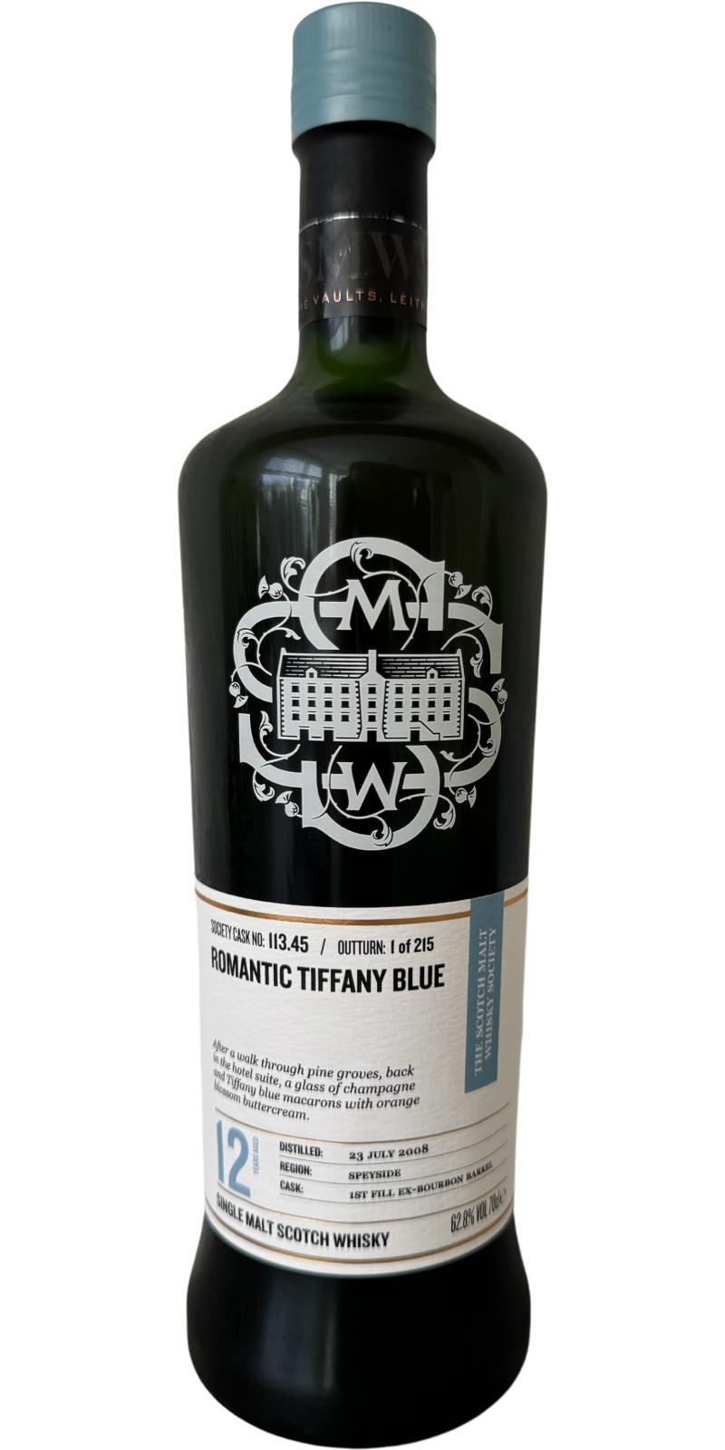 Braeval 2008 SMWS 113.45 Romantic Tiffany blue