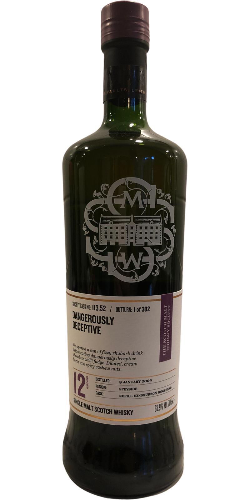 Braeval 2009 SMWS 113.52 Dangerously deceptive