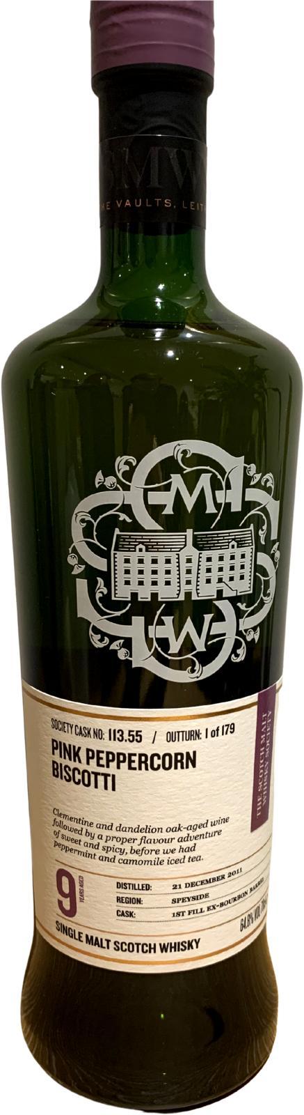 Braeval 2011 SMWS 113.55 Pink Peppercorn Biscotti