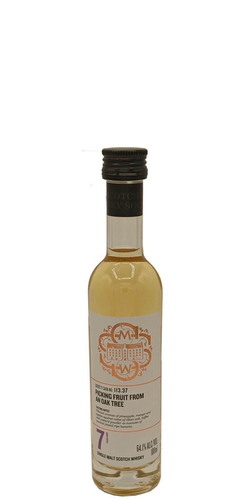 Braeval 2012 SMWS 113.37 Picking fruit from an oak tree