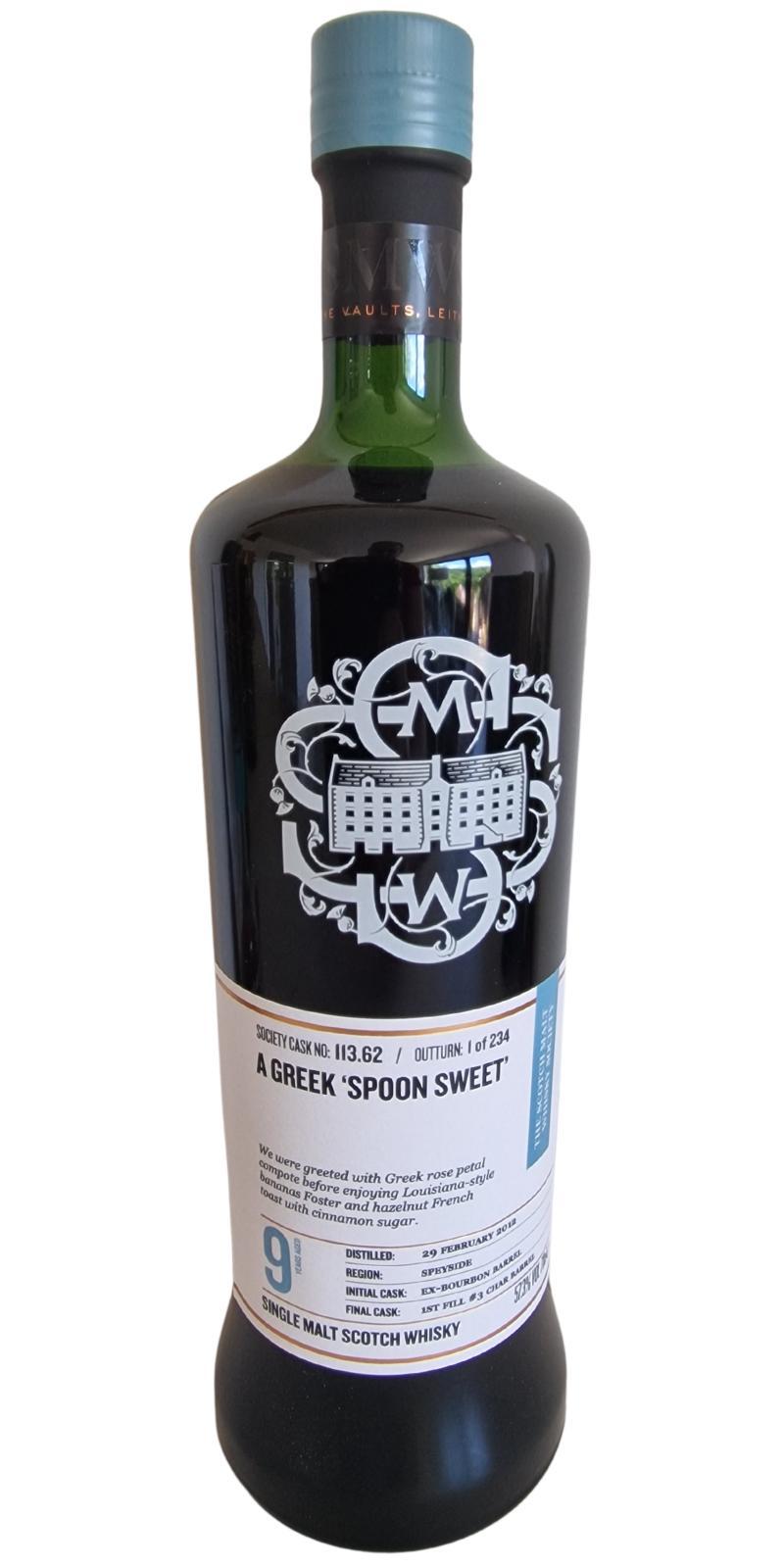 Braeval 2012 SMWS 113.62 A greek 'Spoon Sweet'