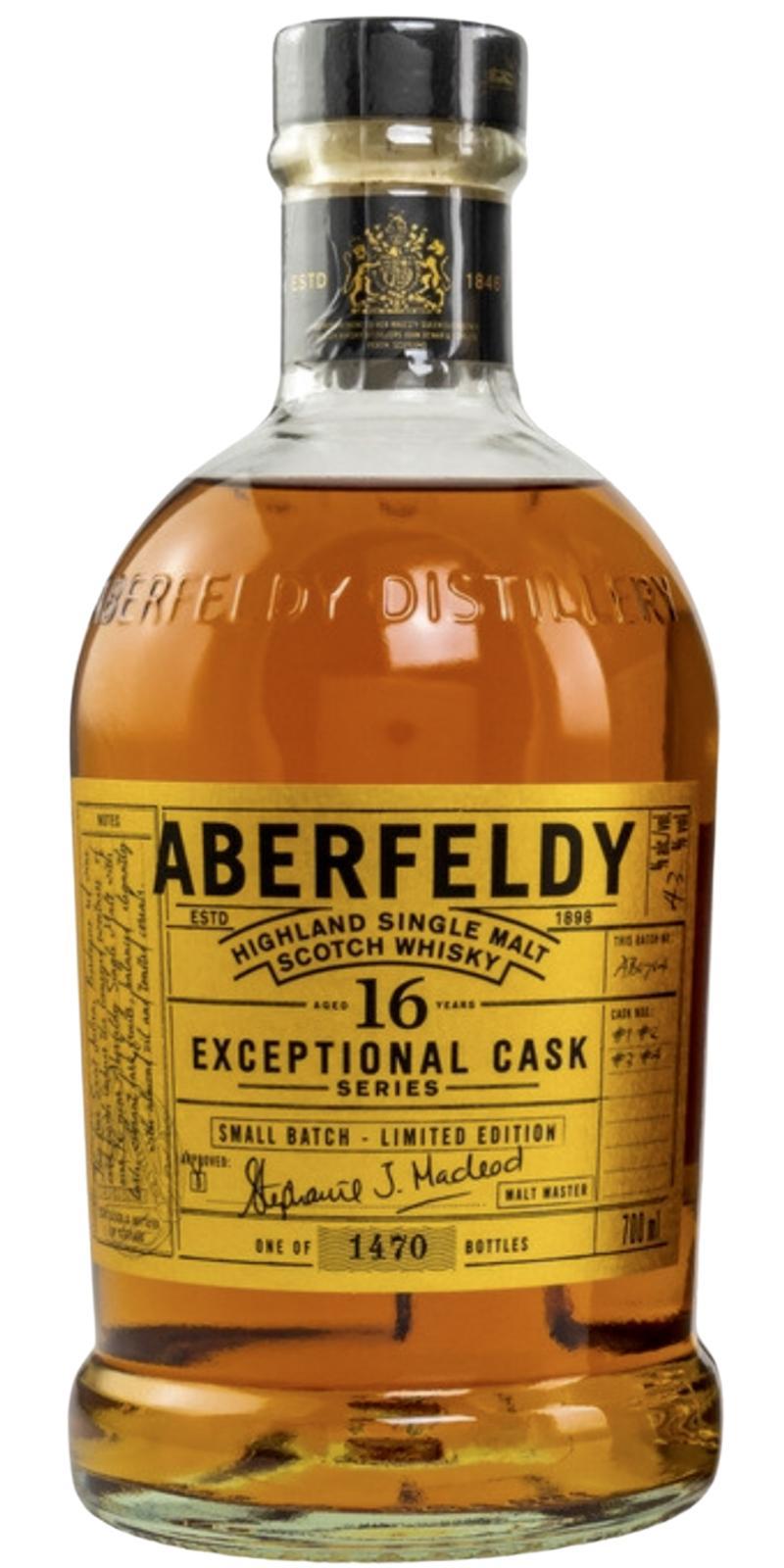 Aberfeldy 16-year-old Exceptional Cask Series