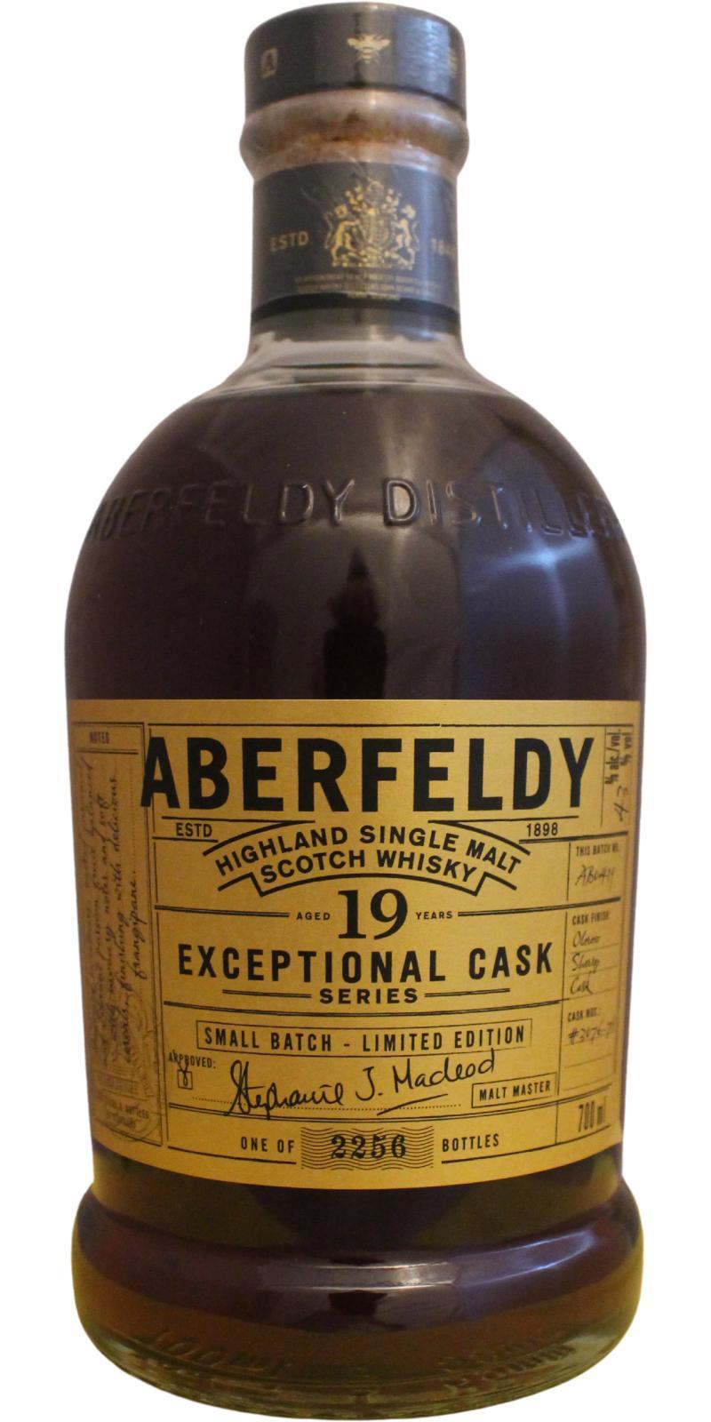 Aberfeldy 19-year-old Exceptional Cask Series