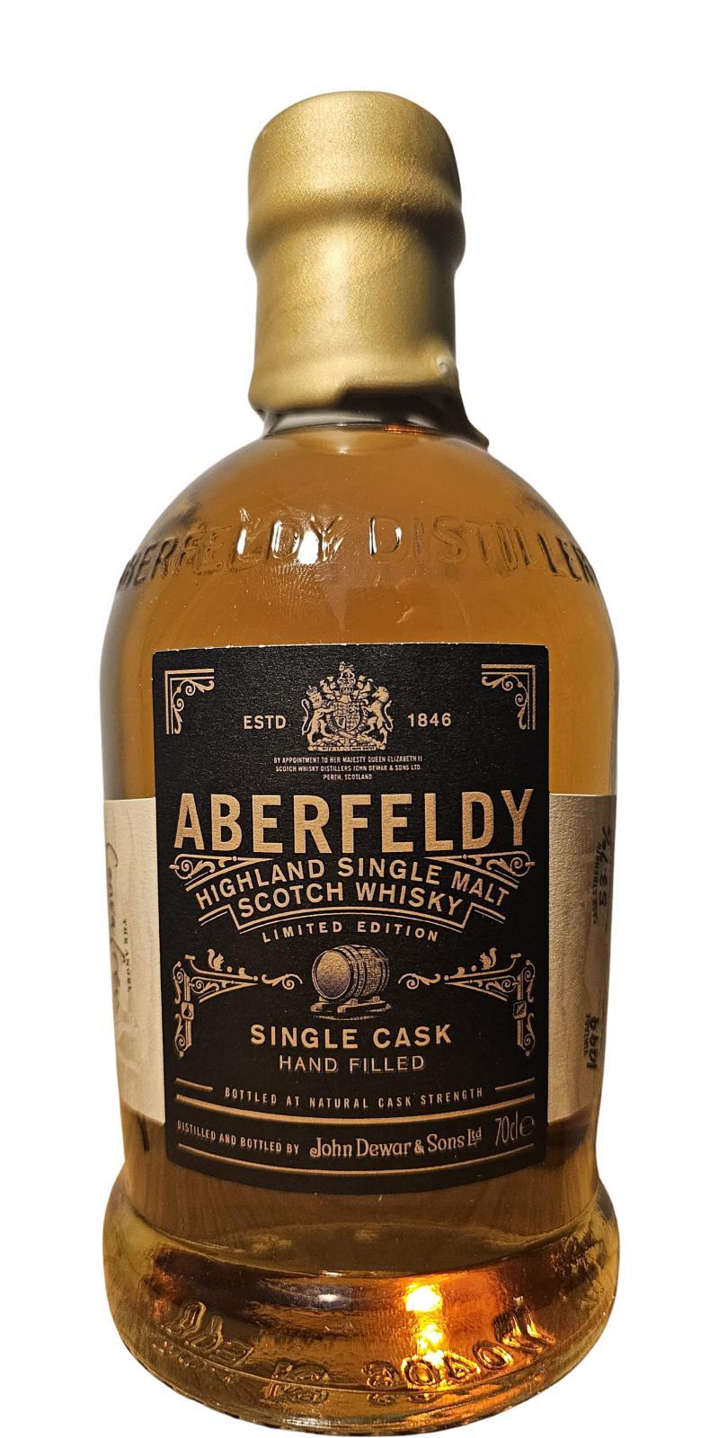 Aberfeldy 1999 Single Cask Hand Filled