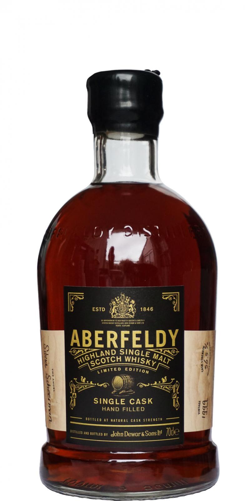 Aberfeldy 1999 Hand Bottled at the Distillery