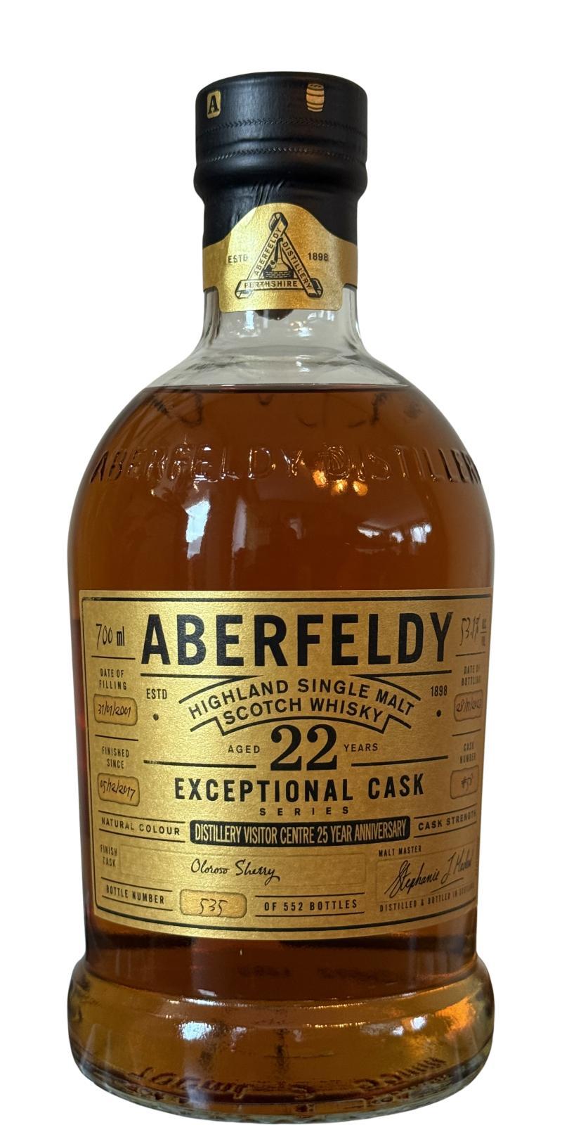 Aberfeldy 2001 Exeptional Cask Series