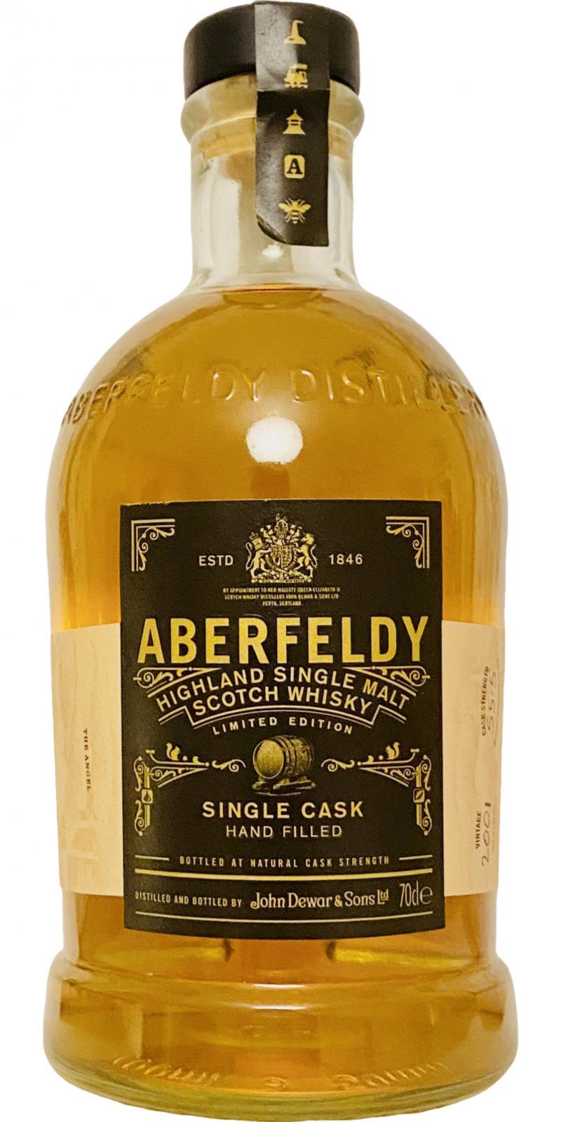 Aberfeldy 2001 Hand Bottled at the Distillery