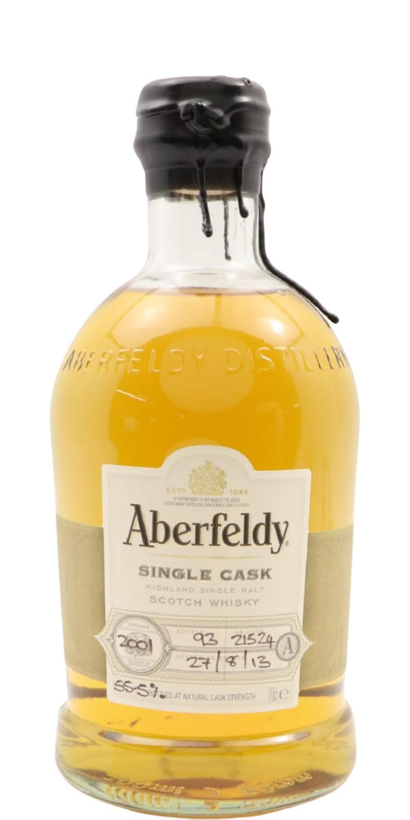 Aberfeldy 2001 Hand Bottled at the Distillery