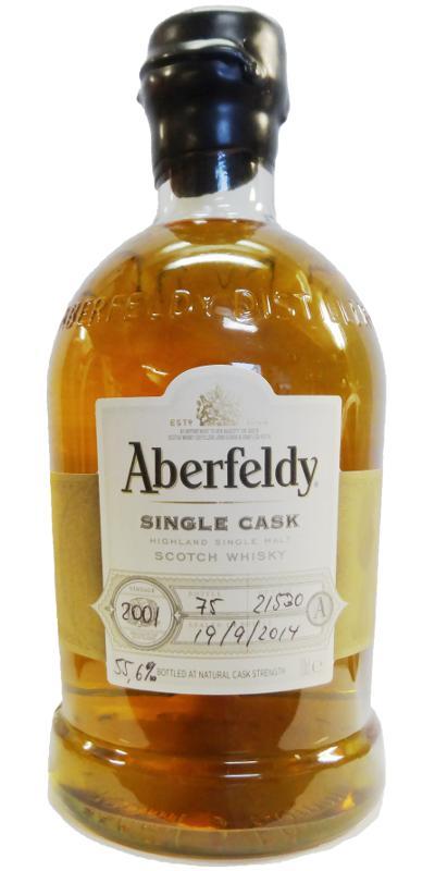 Aberfeldy 2001 Hand Bottled at the Distillery