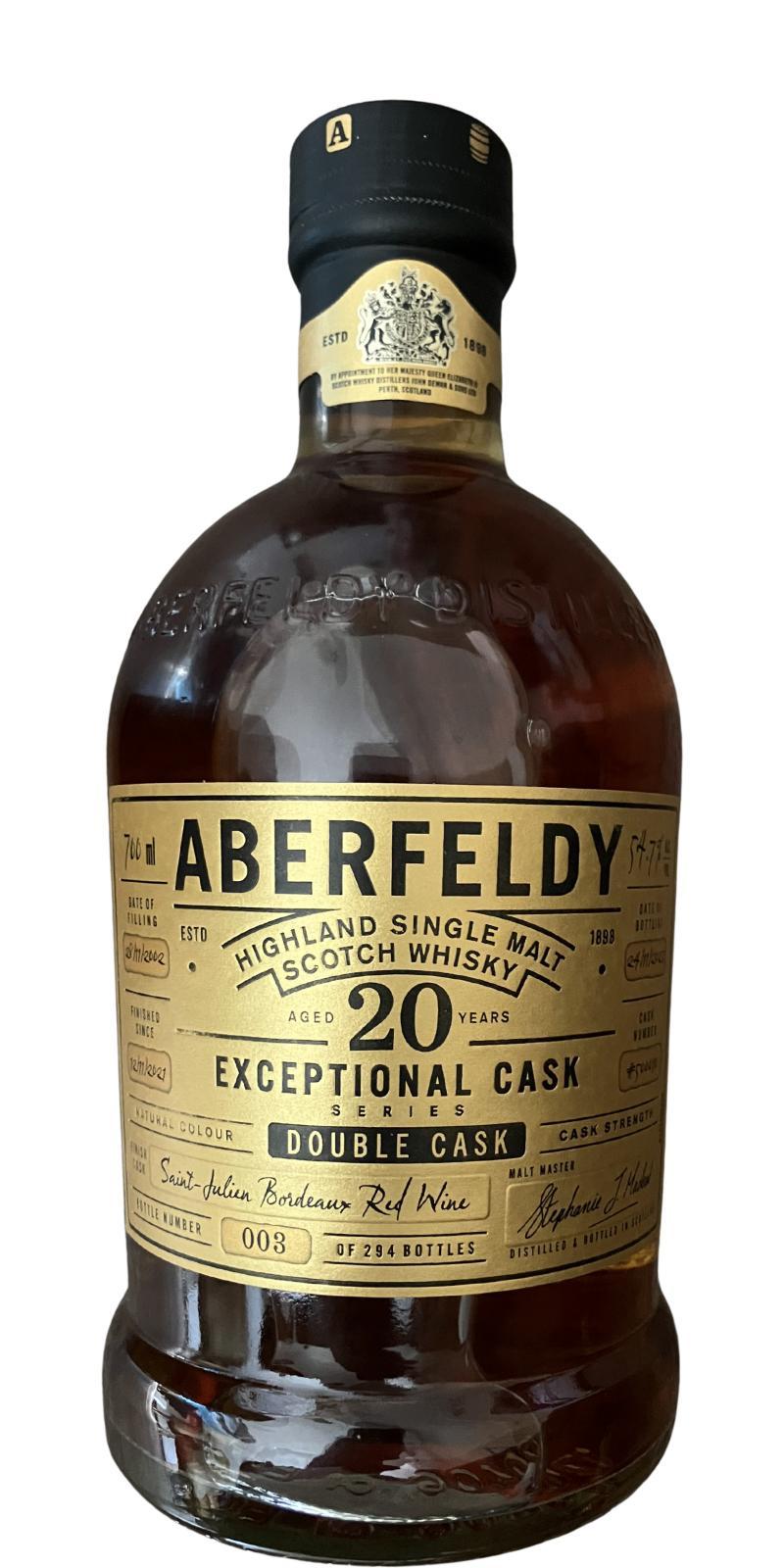 Aberfeldy 2002 Exceptional Cask Series - Small Batch - Limited Edition