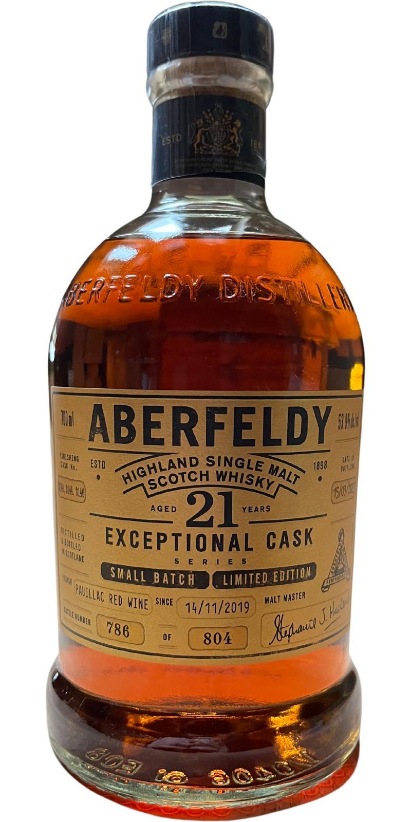 Aberfeldy 2002 Exceptional Cask Series