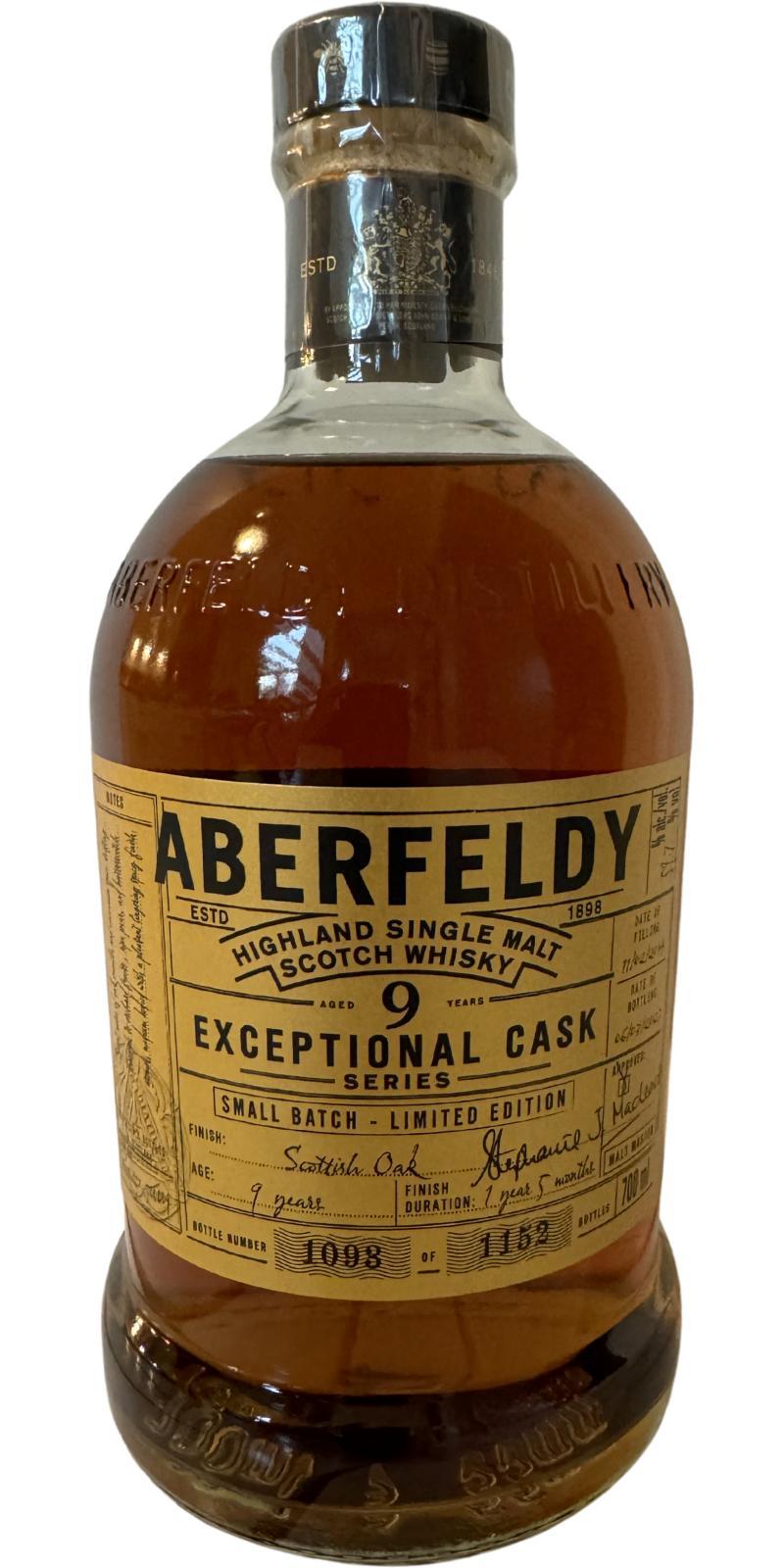 Aberfeldy 2014 Exceptional Cask Series