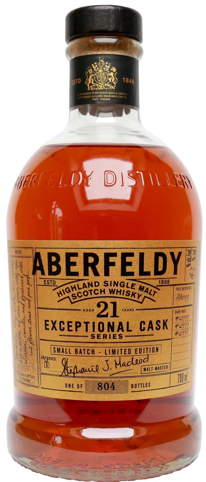 Aberfeldy 21-year-old Exceptional Cask Series