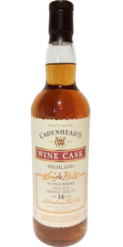 Aberfeldy 1997 CA Wood Range - Wine Cask