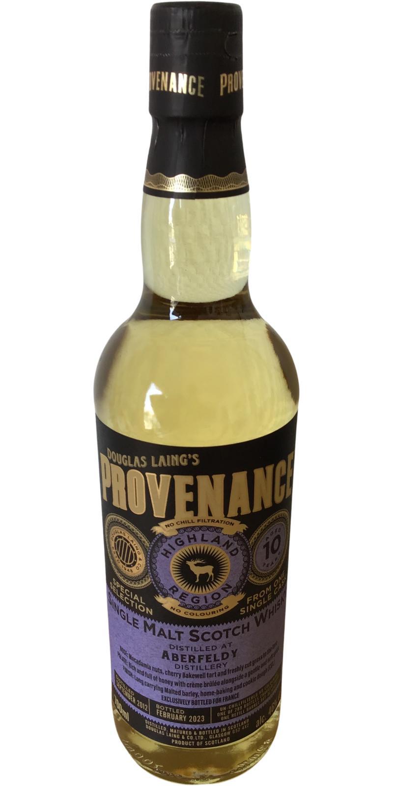 Aberfeldy 2012 DL Provenance