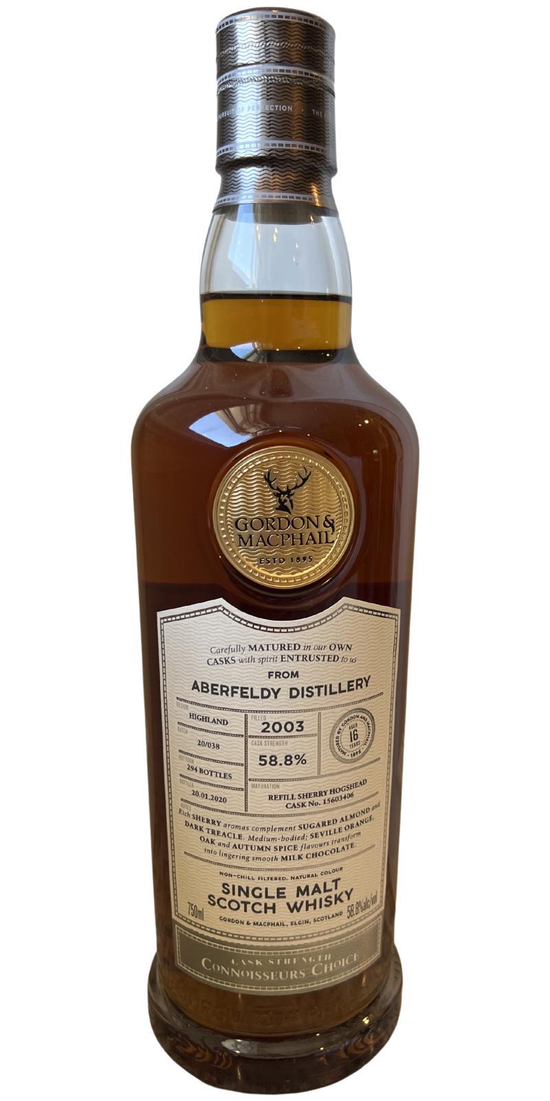 Aberfeldy 2003 GM Connoisseurs Choice - Cask Strength