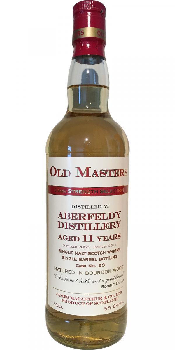 Aberfeldy 2000 JM Old Masters - Cask Strength Selection