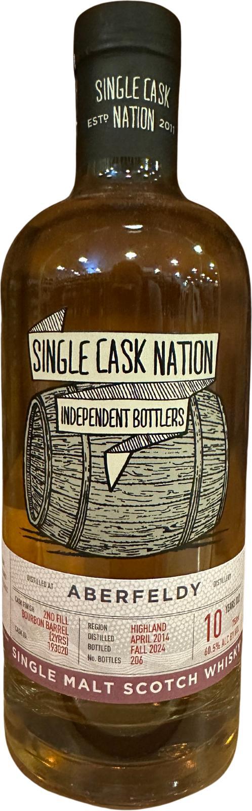 Aberfeldy 2014 JWC Single Cask Nation