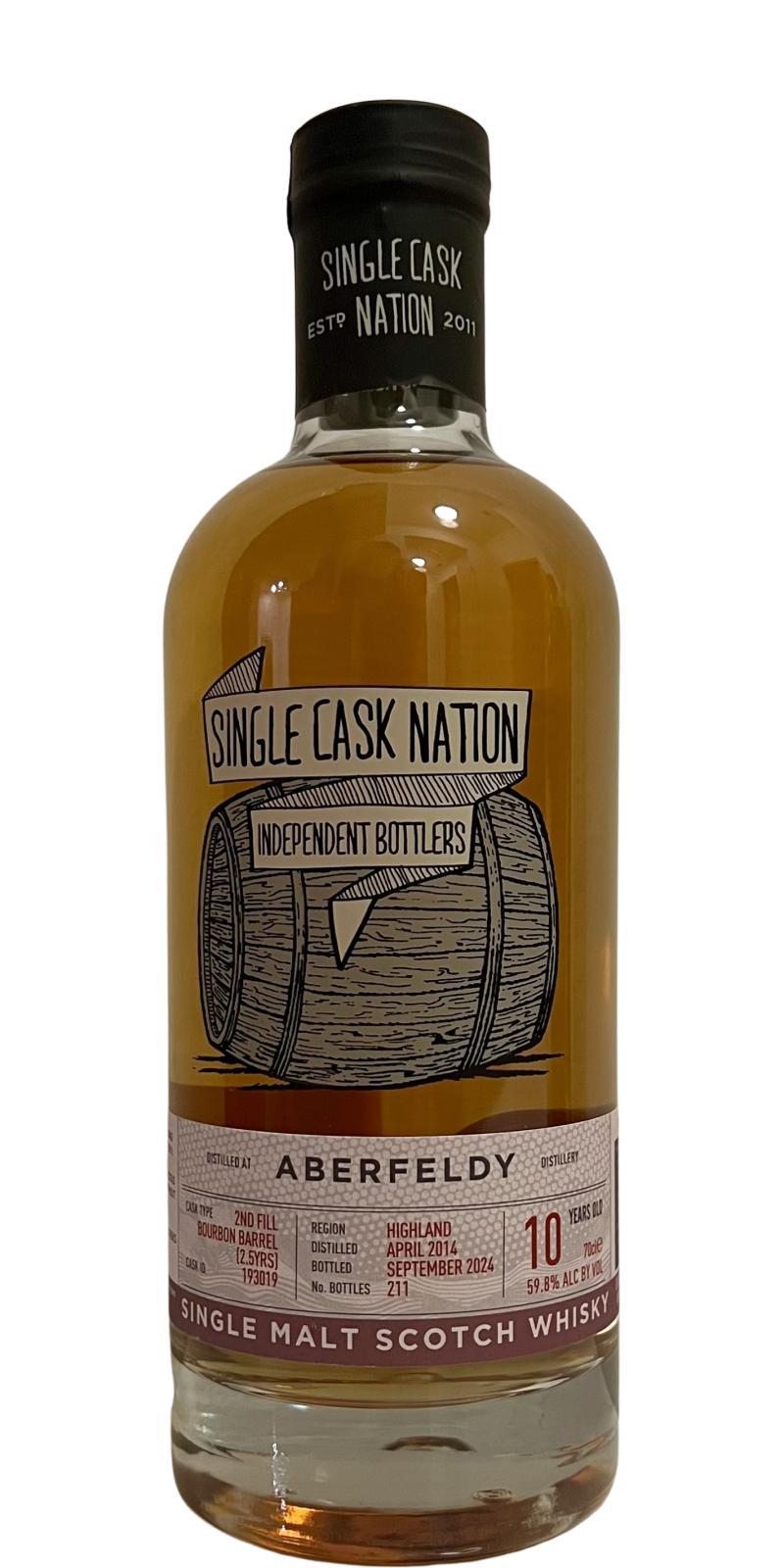 Aberfeldy 2014 JWC Single Cask Nation