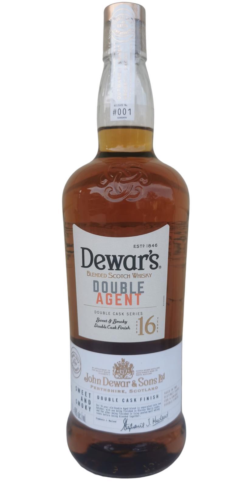 Dewar's 16-year-old Double Agent - Release #001