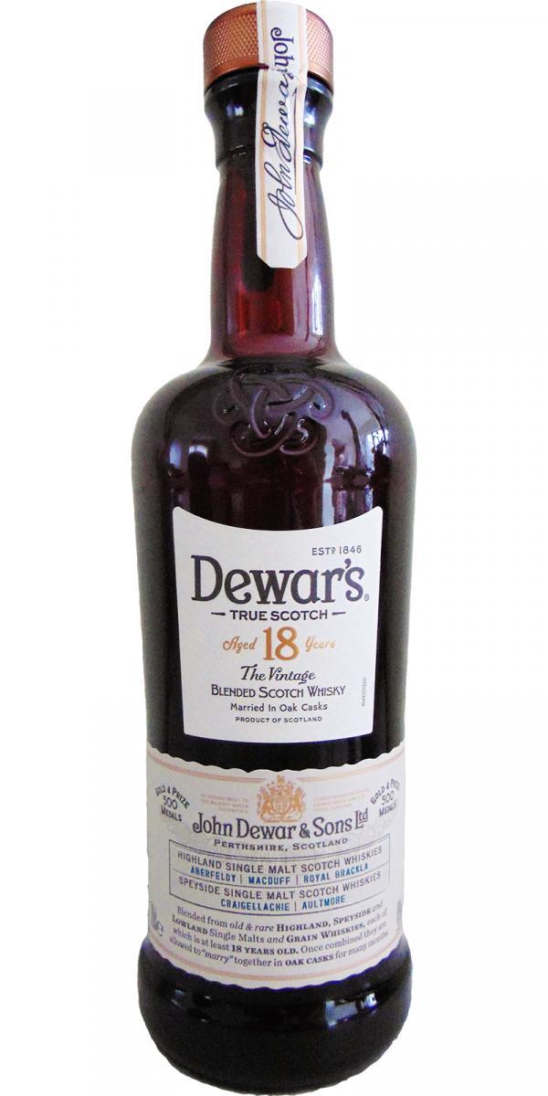 Dewar's 18-year-old The Vintage