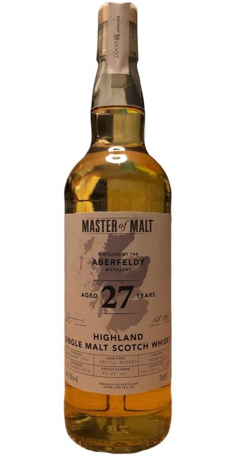 Aberfeldy 1991 MoM Single Cask Series