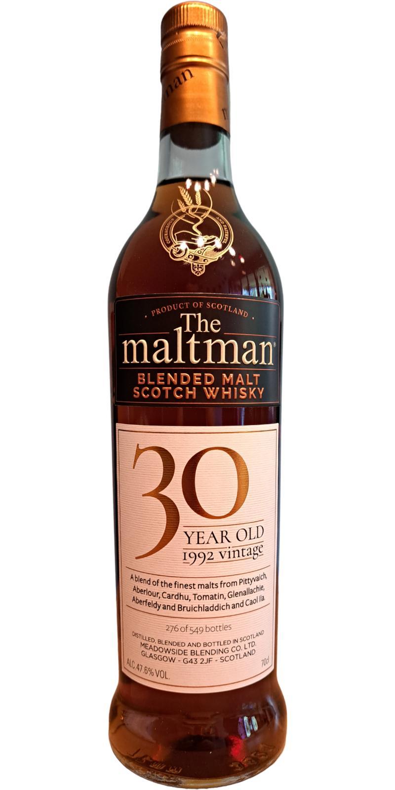 Blended Malt Scotch Whisky 1992 MBl The Maltman