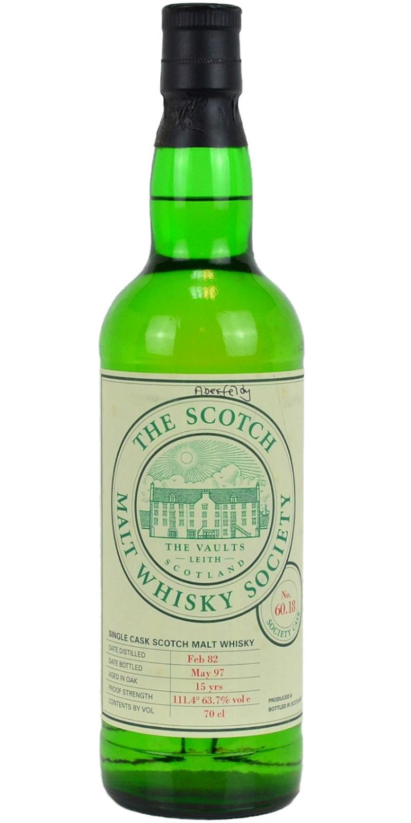 Aberfeldy 1982 SMWS 60.18 Spangles and white pepper