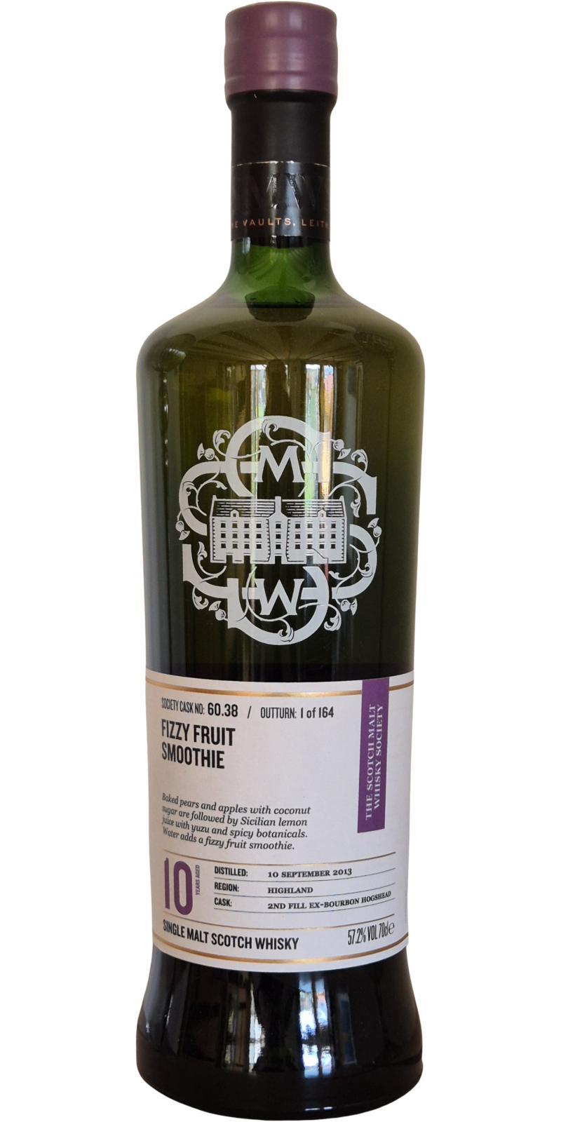 Aberfeldy 2013 SMWS 60.38 Fizzy fruit smoothie