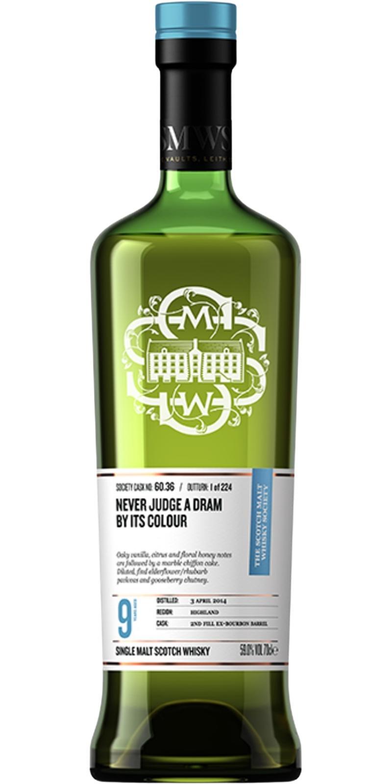 Aberfeldy 2014 SMWS 60.36 Never judge a dram by its colour