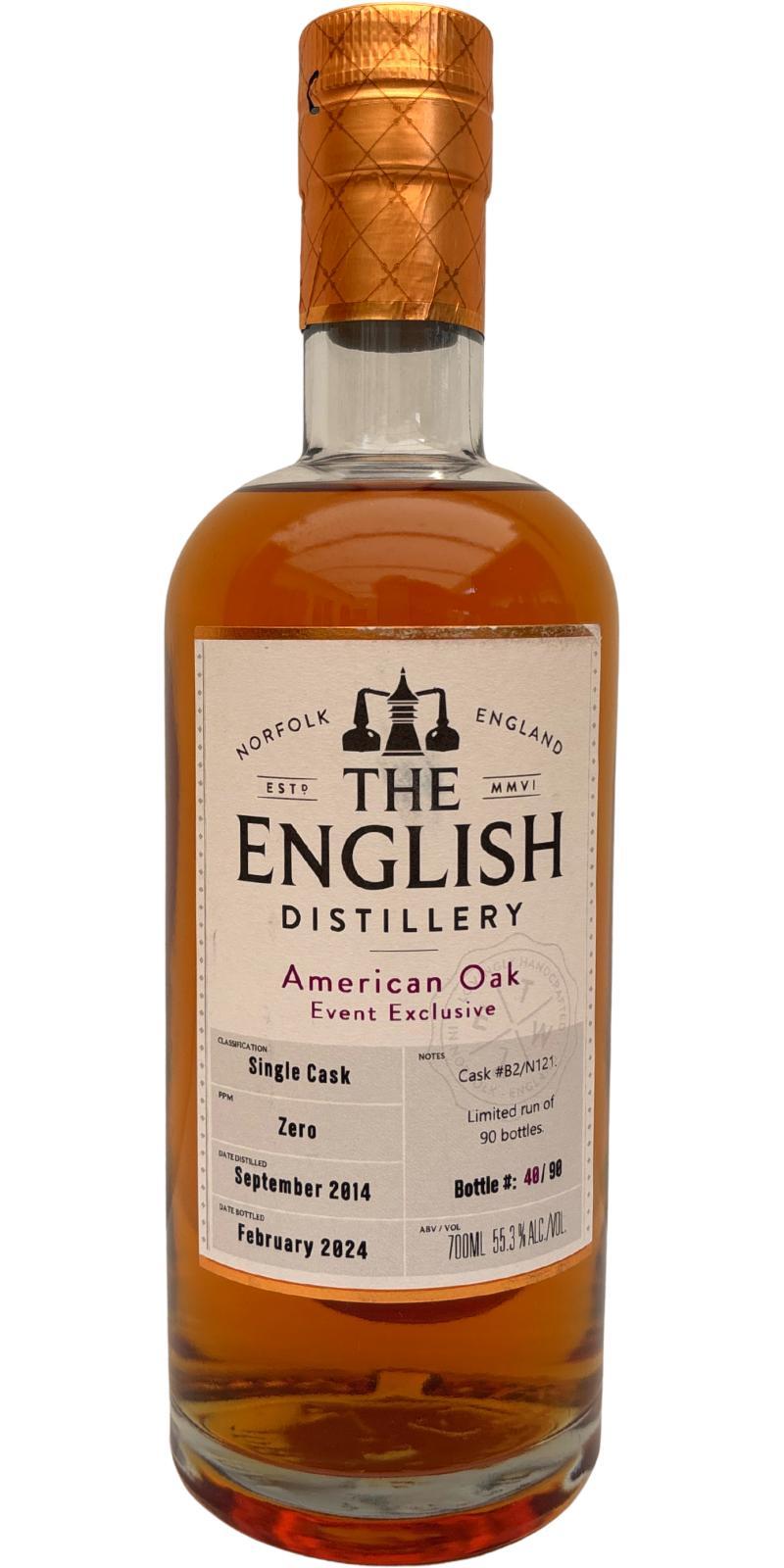 The English Whisky 09-year-old  Event Exclusive