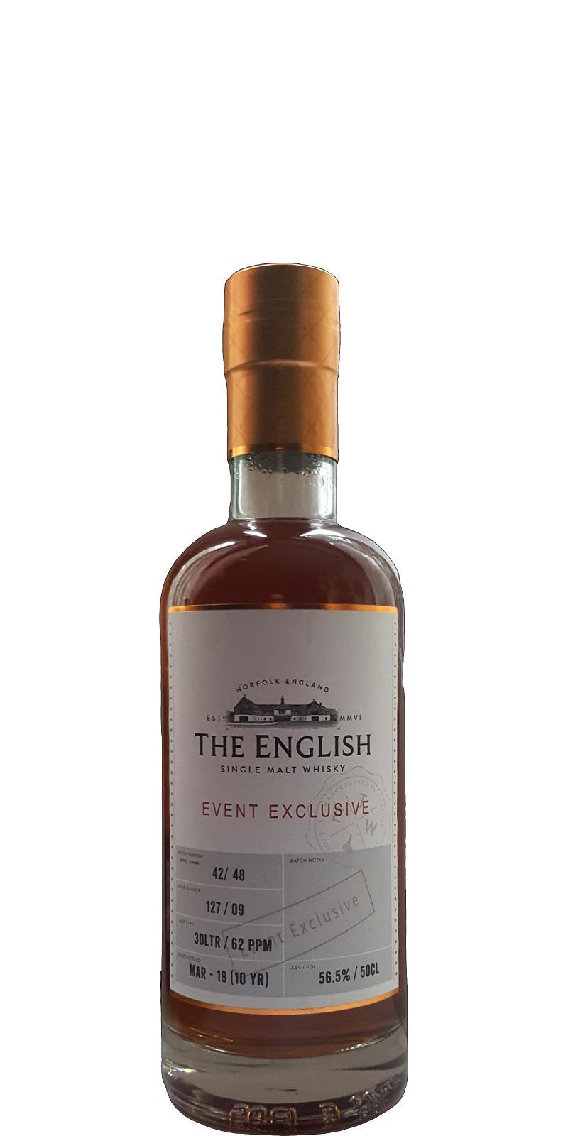 The English Whisky 10-year-old  Event Exclusive