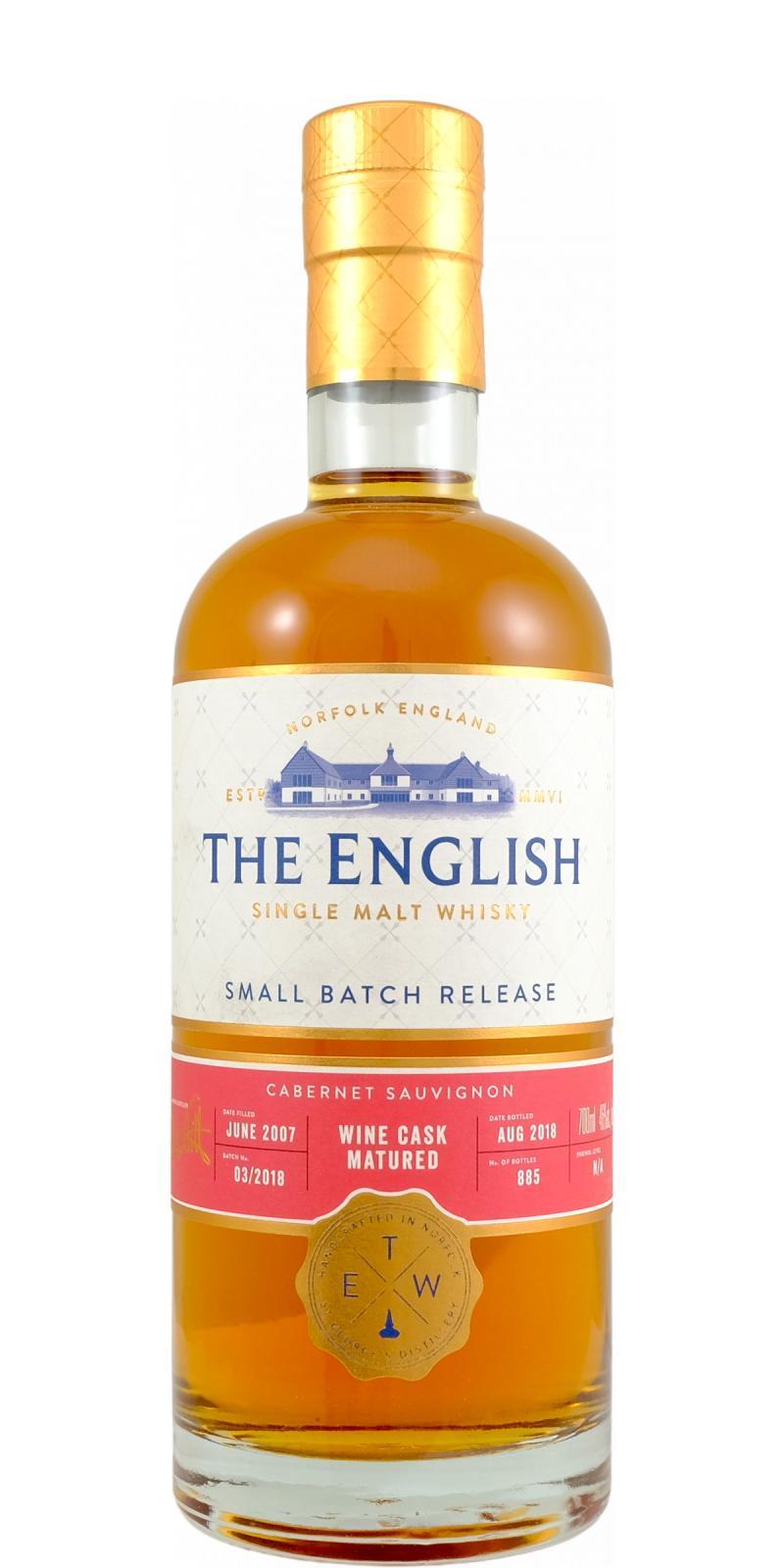 The English Whisky 2007  Small Batch Release