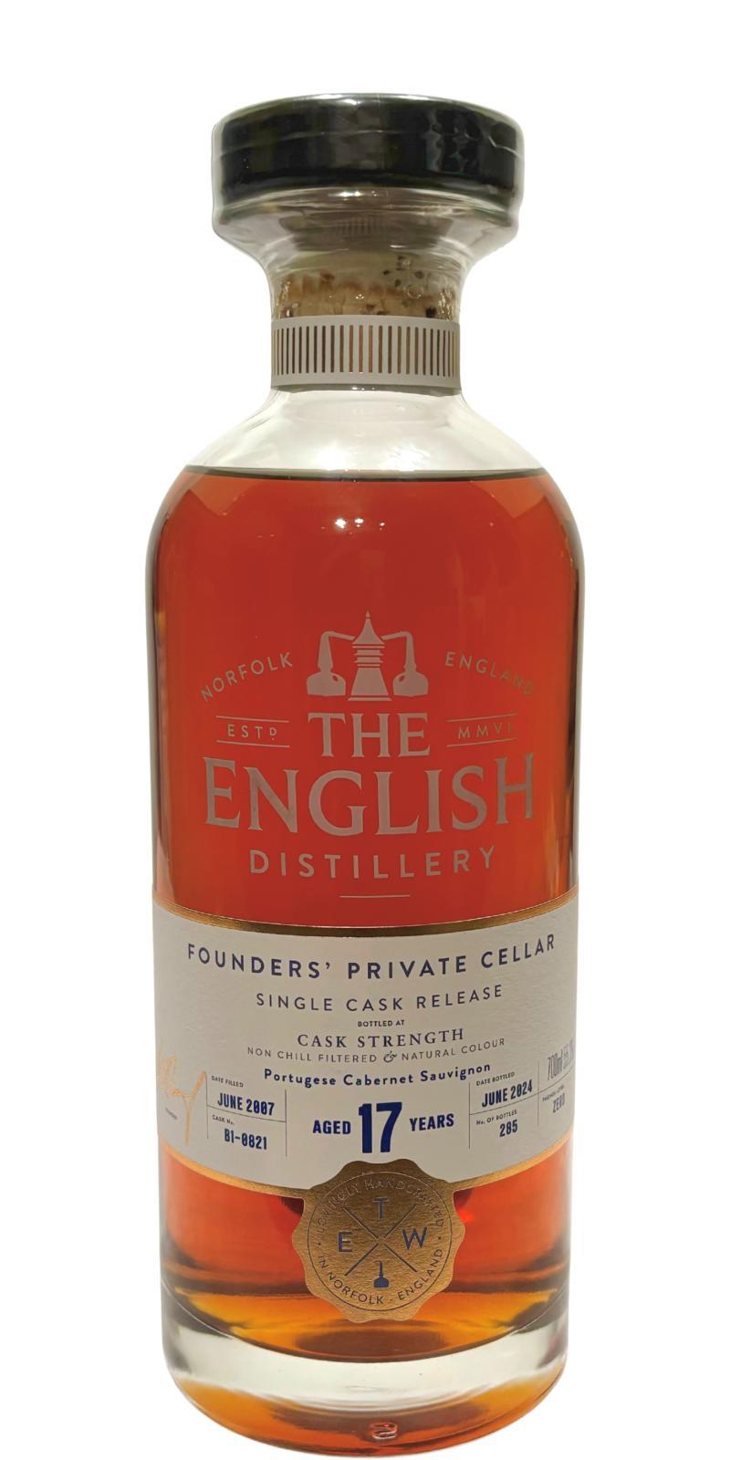 The English Whisky 2007  The Founders Private Cellar