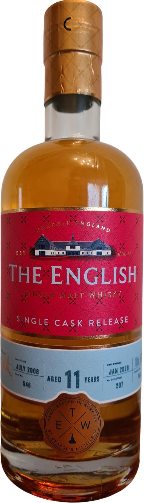 The English Whisky 2008  Single Cask Release