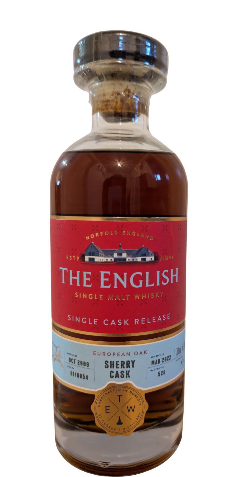 The English Whisky 2009  Single Cask Release