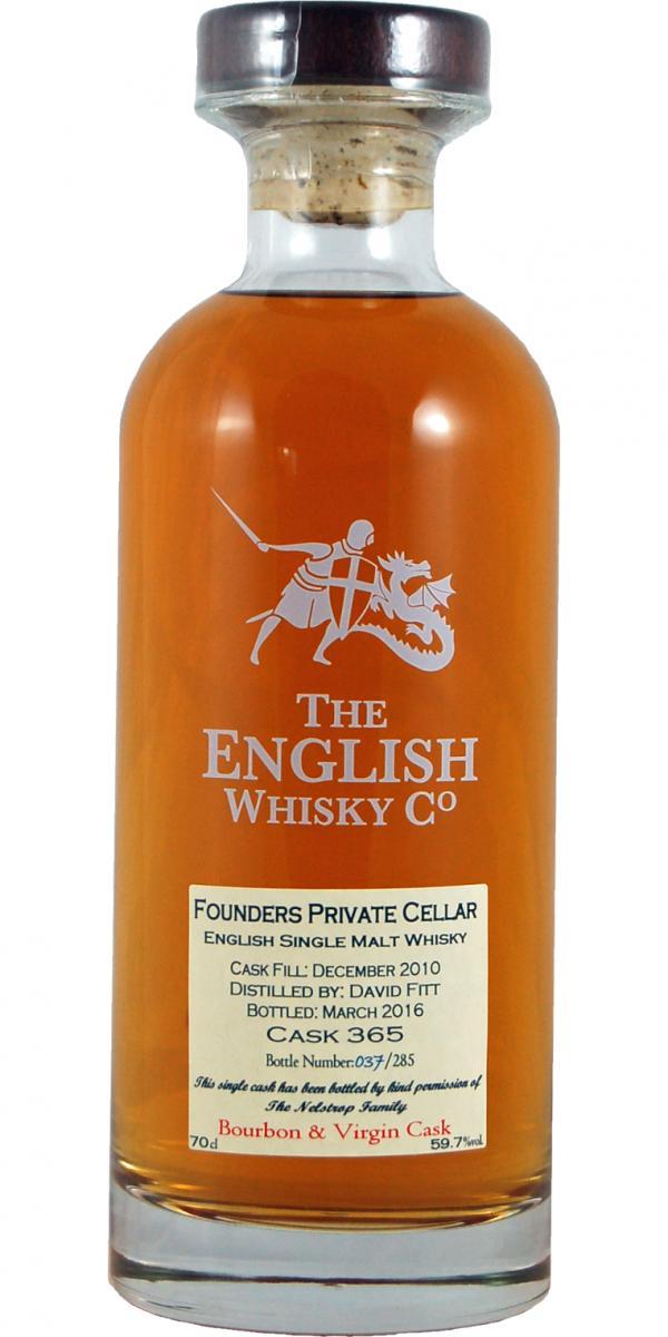 The English Whisky 2010  Founders Private Cellar
