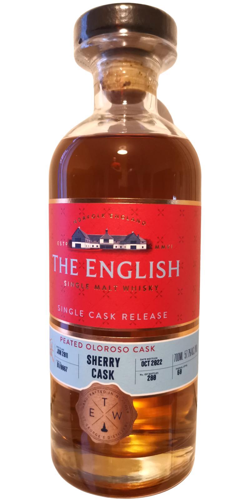 The English Whisky 2011  Single Cask Release