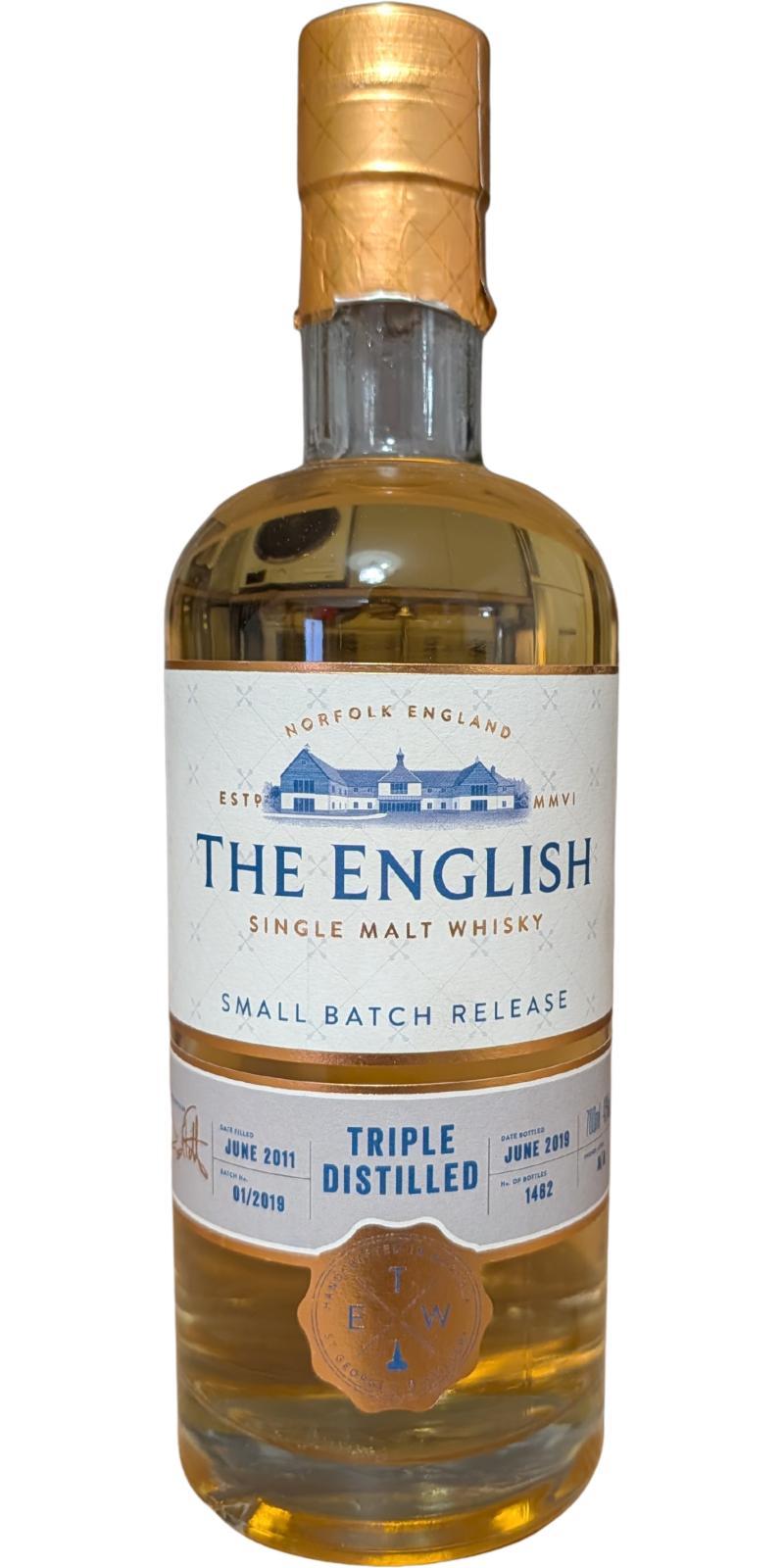 The English Whisky 2011  Small Batch Release