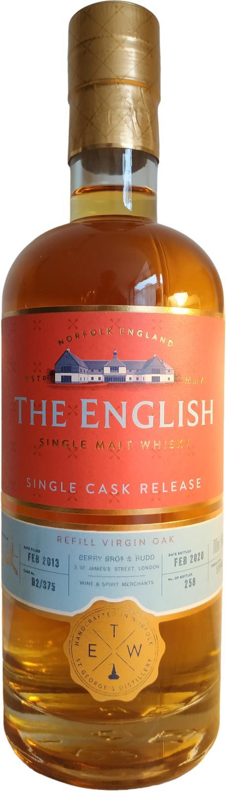 The English Whisky 2013  Single Cask Release